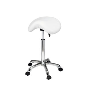 Sgabello a sella colore BIANCO o NERO