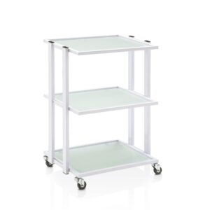 PREMIUM 200 carrello estetica a 3 ripiani in vetro temperato