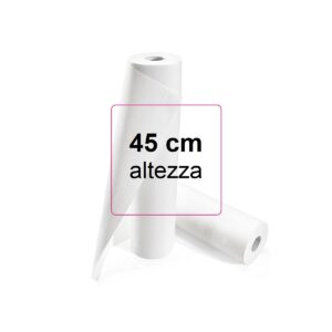 Lenzuolo medico in rotolo h.45x80mt in carta doppio velo