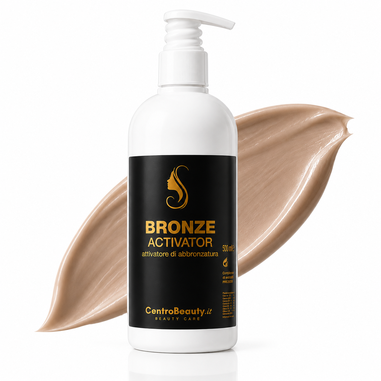 Flacone Bronze Activator 500 ml attivatore di abbronzatura professionale Centro Beauty