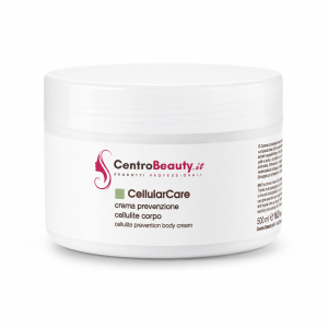Barattolo CellularCare CentroBeauty, crema prevenzione cellulite corpo da 500 ml, su sfondo bianco