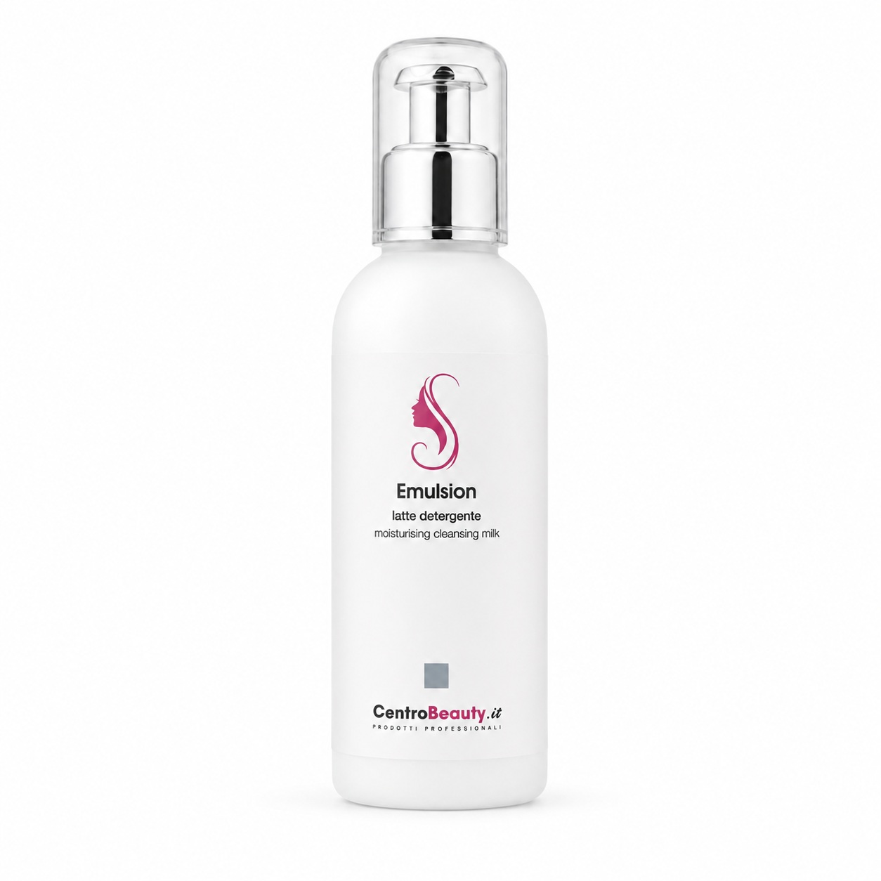 Flacone Emulsion Centro Beauty 200 ml, latte detergente professionale per la detersione delicata del viso