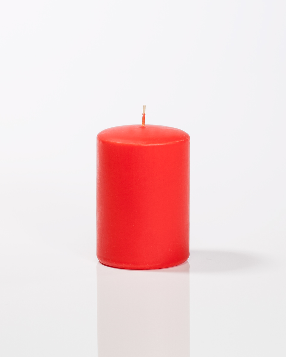 lc710rss sonosolocolore candela ambiente rossa 7x10cm
