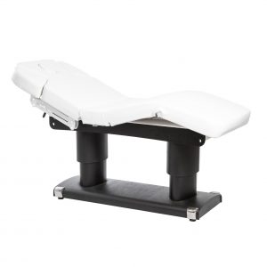 QAUS WARM lettino da massaggio a 4 motori con riscaldamento - Bianco/Marrone