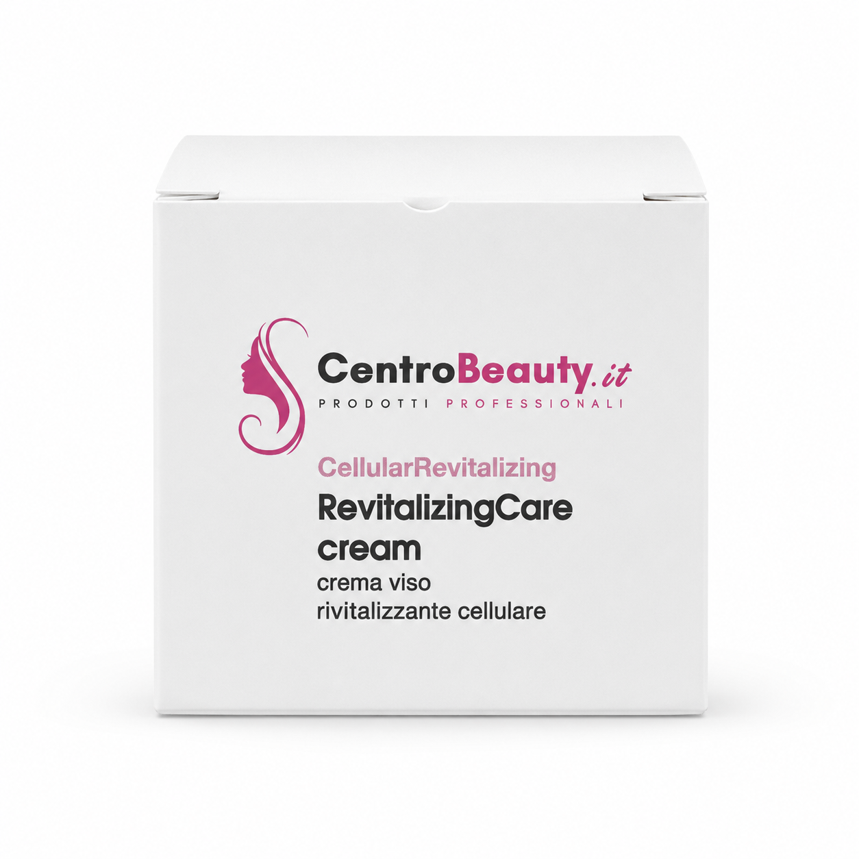 Confezione Revitalizing Care Cream di CentroBeauty.it, crema viso rivitalizzante cellulare, fotografata su sfondo chiaro
