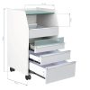 Carrello estetico con dimensioni dettagliate in cm