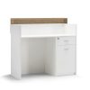 PENNY banco cassa retro legno rovere e bianco