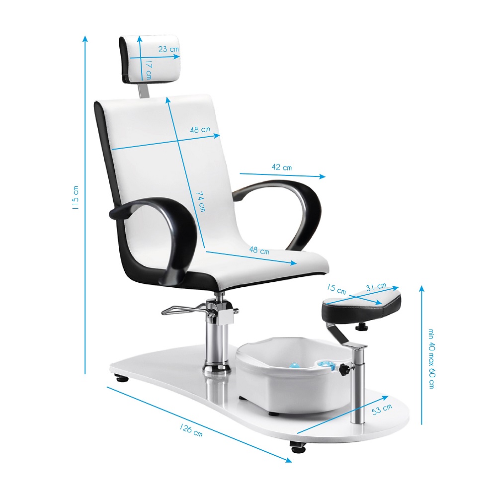 ELEGANT PODO poltrona pedicure con poggia piede e vaschetta in omaggio - immagine 3