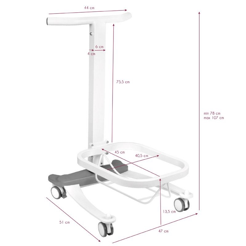COMFORT LIFT carrello per vaschetta pedicure regolabile in altezza - immagine 11