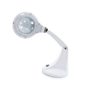 Lampada a LED da tavolo con lente 5D e doppio snodo