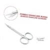 Forbice per manicure russa da 10,5cm e lama curva da 18 e 21mm - Thumbnail Image 1