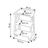 SABRY PLUS carrello in legno verniciato - Thumbnail Image 3