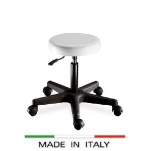 OMAR Sgabello circolare con ruote