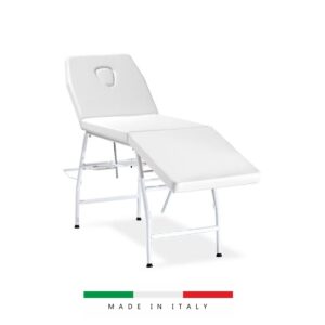 ALE Lettino in Acciaio a 3 Sezioni con Porta Rotolo