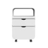 Carrello estetico in legno Silver Fox per Centri Estetici e SPA, colore Bianco