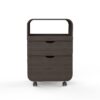 Carrello estetico in legno Silver Fox per Centri Estetici e SPA, colore Wengé