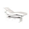 Lettino OKEN Silver Fox colore bianco verniciato con 4 motori elettrici e materasso riscaldato e luce LED