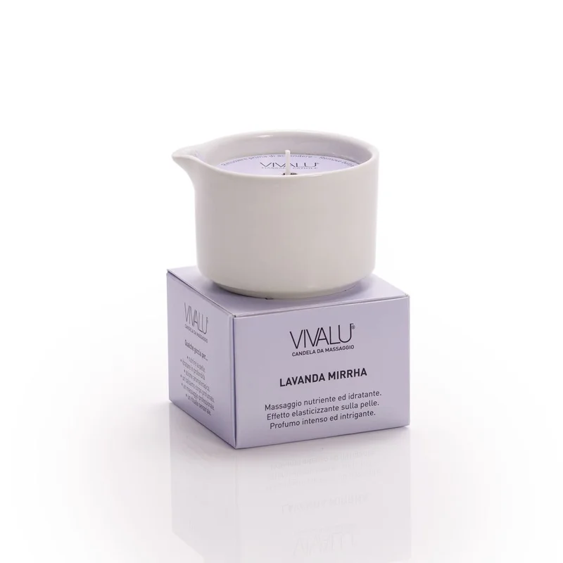 VIVALU TRIBE "E" LAVANDA MIRRHA – Candela da Massaggio 100ml - immagine 6