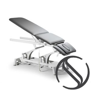 TITAN 304 SILVERFOX Lettino elettrico professionale – 5 sezioni, Trendelenburg, poggiapiedi e braccioli regolabili