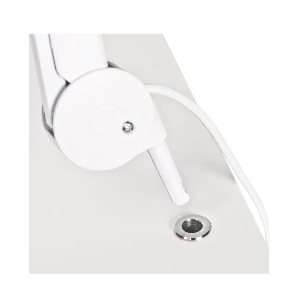 Porta lampada integrato nel piano del mobile estetico