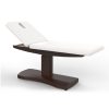 lettino elettrico estetica lina con schienale regolabile e base wenge