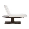 lettino elettrico spa lina con base effetto legno wenge