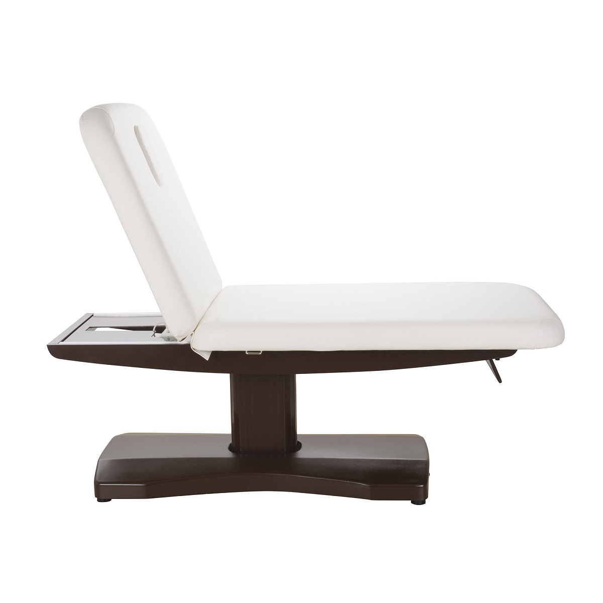 lettino elettrico spa lina con base effetto legno wenge