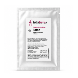 Bustina singola Cellular Revitalizing Patch Centro Beauty, patch rivitalizzante cellulare per viso e collo su sfondo bianco