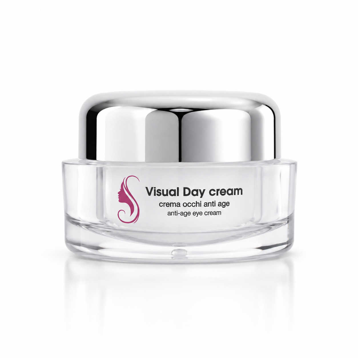Vasetto Visual Day Cream Centro Beauty su sfondo bianco, crema occhi giorno