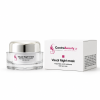 Visual Night Mask Centro Beauty con barattolo e astuccio su sfondo bianco, maschera occhi notturna professionale