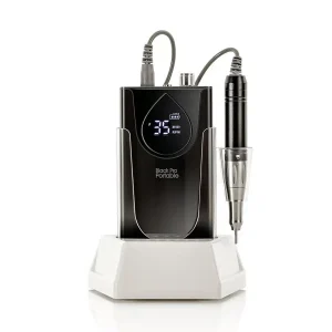 Fresa Professionale Ricaricabile per Unghie Black Pro Portable e Black Pro Touch – 35000 RPM per Onicotecnica