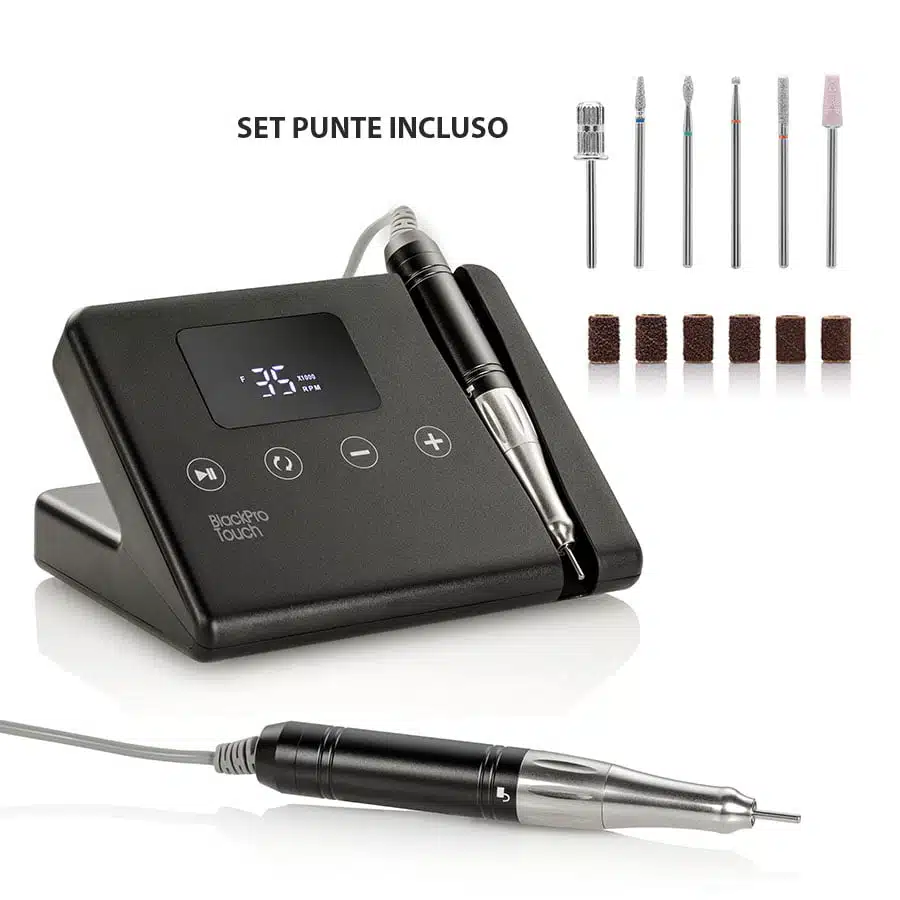 Fresa Professionale per Unghie BLACK PRO TOUCH 35000 RPM - immagine 1