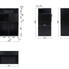 KRAFT - BANCONE RECEPTION IN LEGNO Nero - Thumbnail Image 4