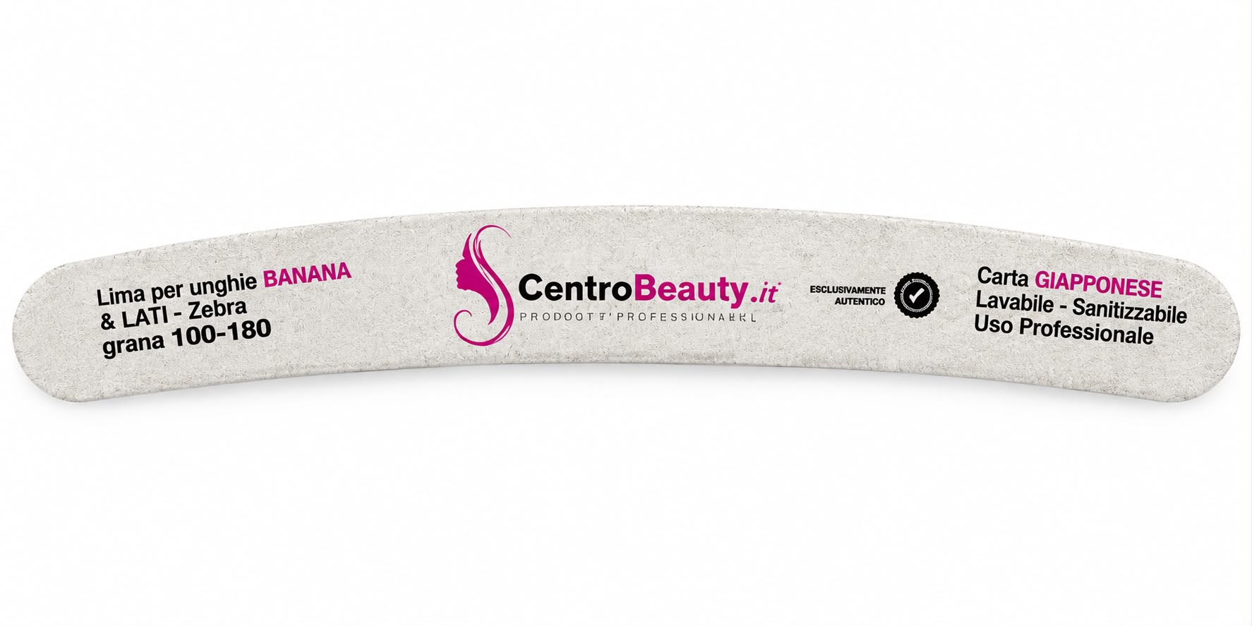 Lima Per Unghie Banana 100-180 - Centro Beauty Brand - immagine 2