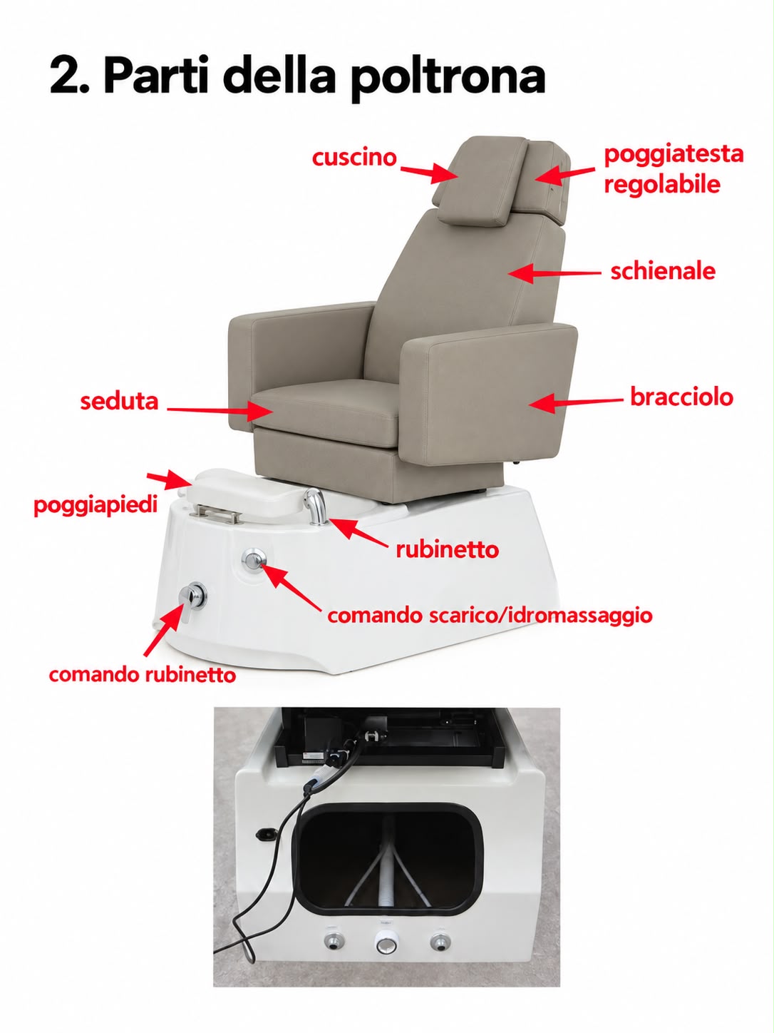 GENTLE+ - POLTRONA SPA A 2 MOTORI PER I PIEDI - immagine 4