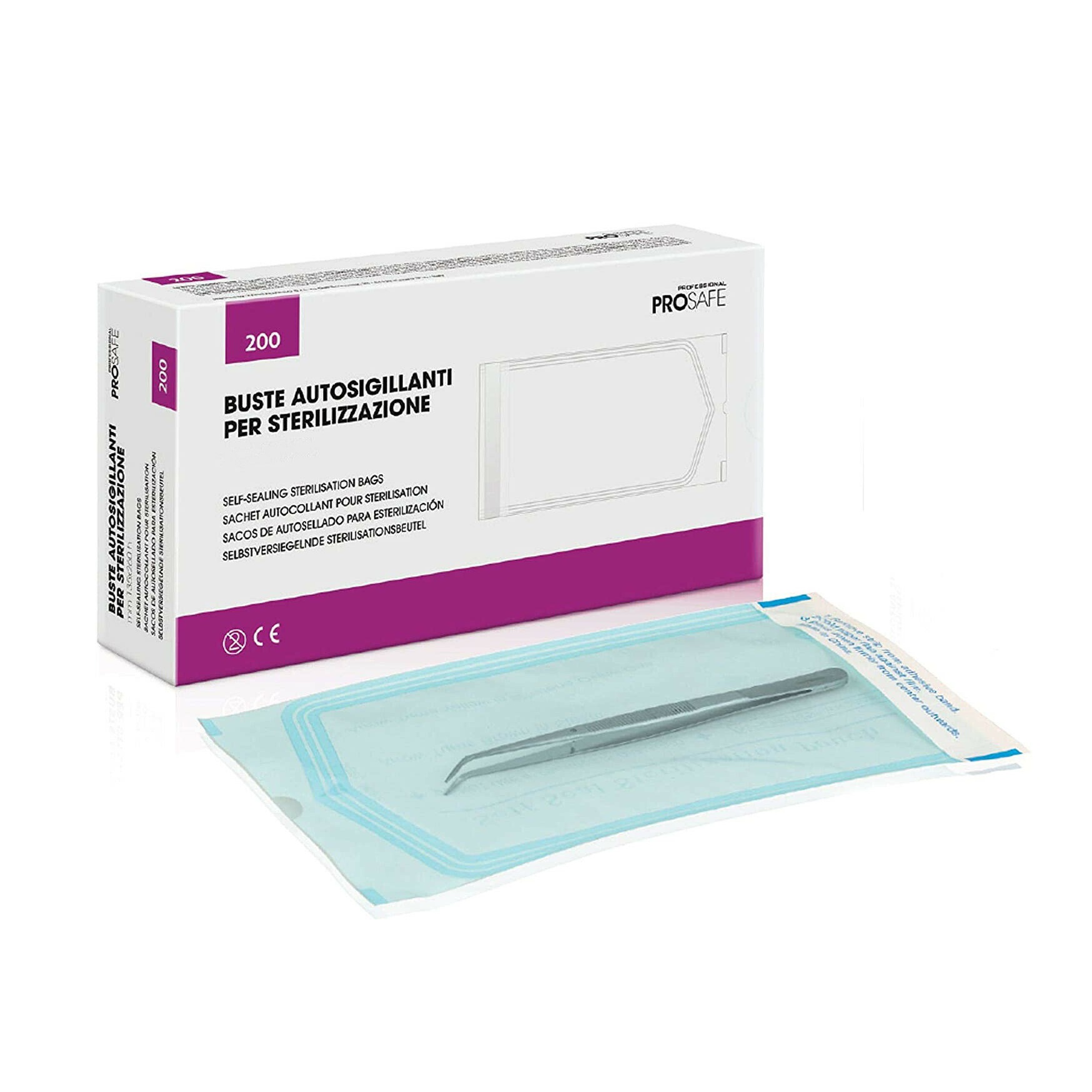Buste per la sterilizzazione autosigillanti mm 135X260 – 200PZ - immagine 1