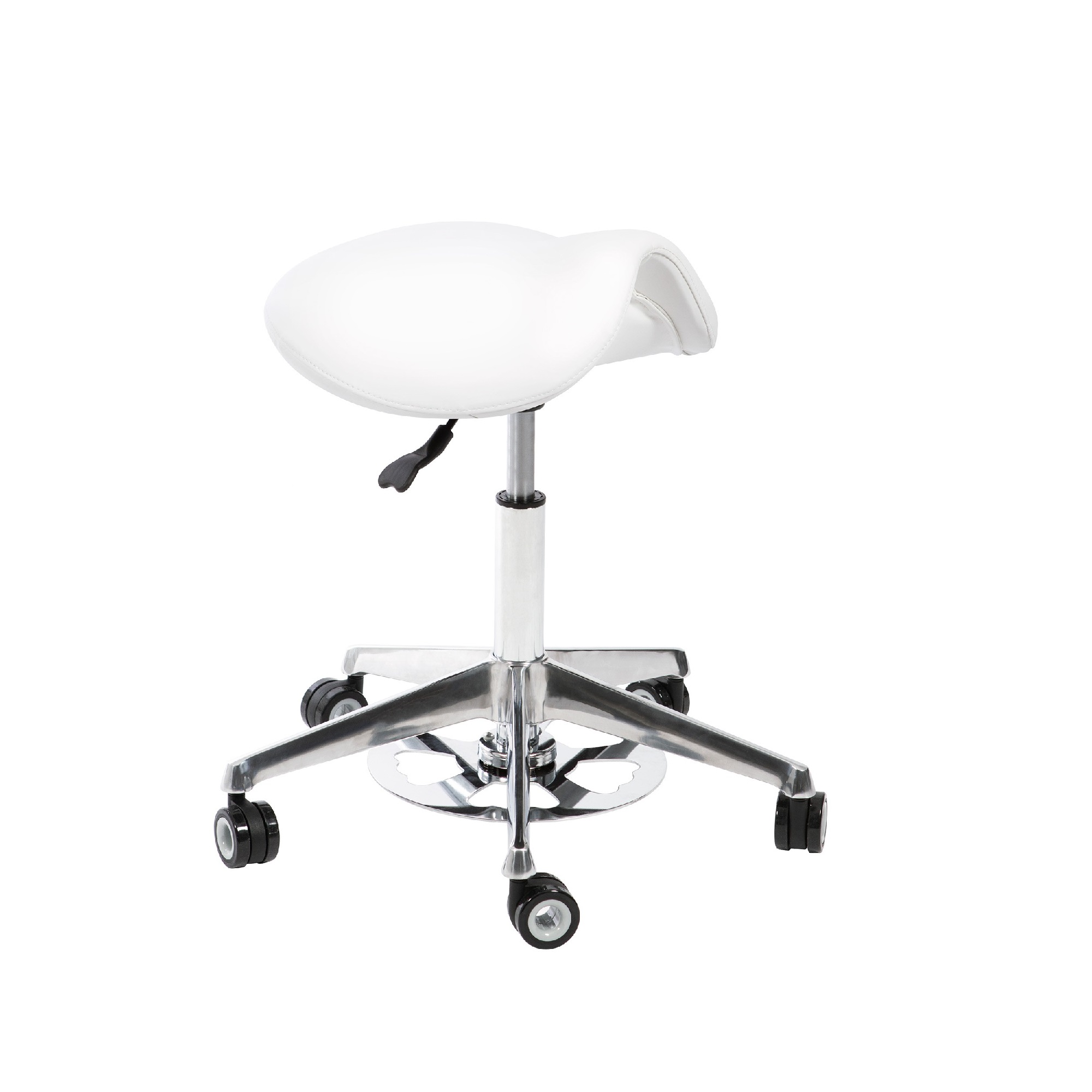 VENA ADAPT Sgabello a sella colore BIANCO/NERO - immagine 1