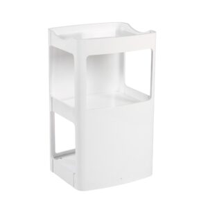 DRAC carrello SPA in legno a 3 ripiani - colore BIANCO / NOCE CHIARO e NOCE SCURO - Bianco