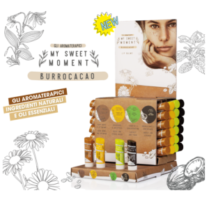 ESPOSITORE Burrocacao GLI AROMATERAPICI - 4 GUSTI