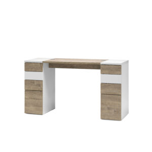 Tavolo victor con due cassettiere legno/Bianco 4