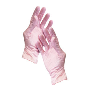 guanto estetica walking rosa nitrile 4.0 rosa senza polvere