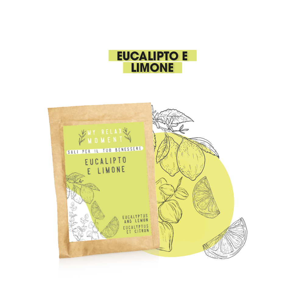 Sali da bagno e pediluvio all'EUCALIPTO E LIMONE - Busta 50GR - immagine 1