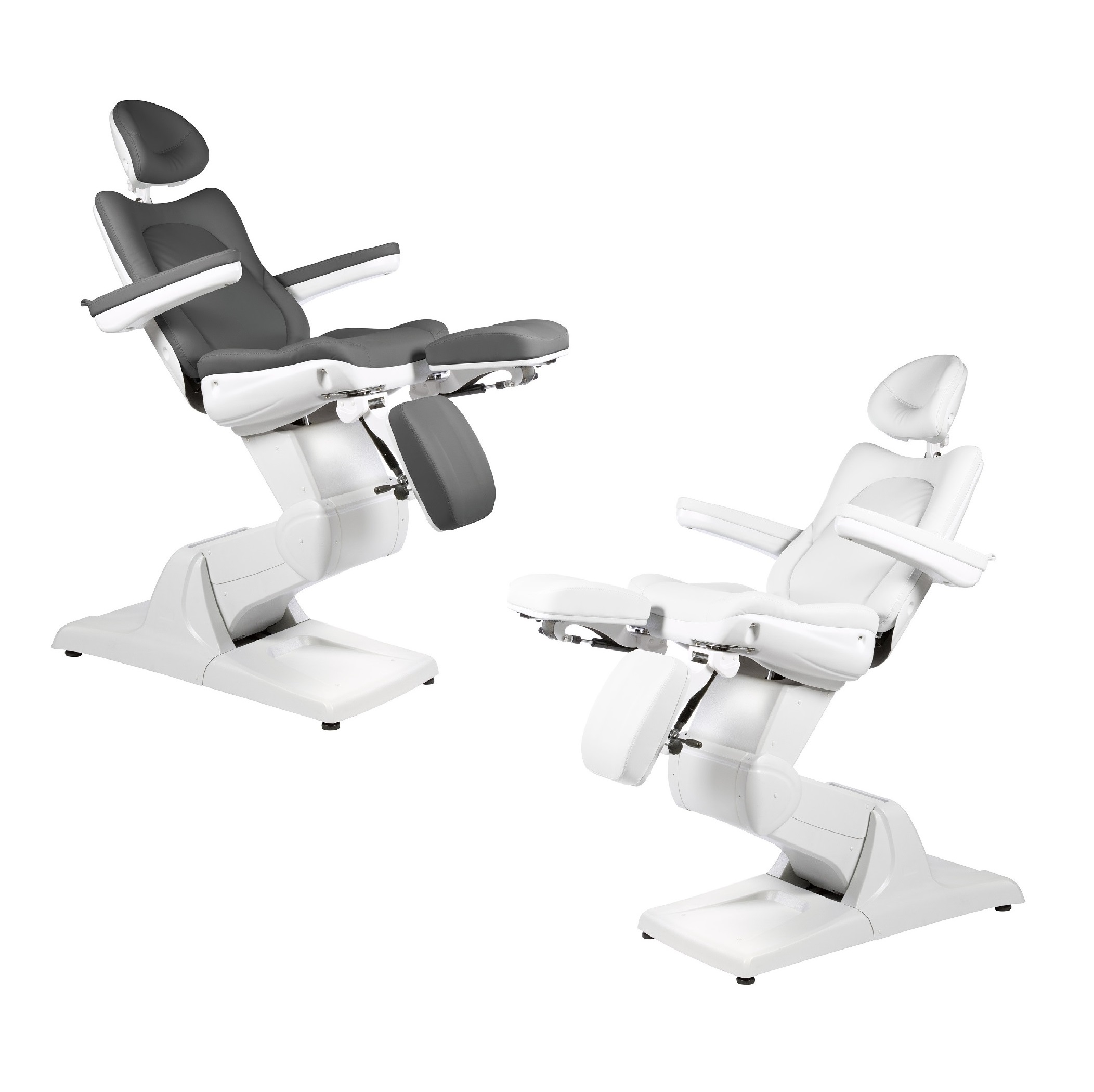SADIRA poltrona podologica elettrica a 3 motori - colore Bianco / Nero Antracite - immagine 1